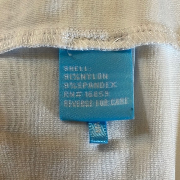 J. McLaughlin Sophia Dress Stripes White Gray Black Medium - Picture 6 of 10